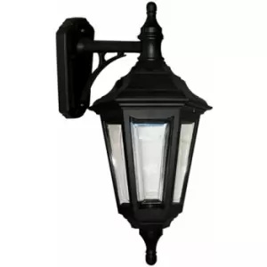 Loops - Outdoor IP44 Wall Light Sconce Black LED E27 100W Bulb External d01589