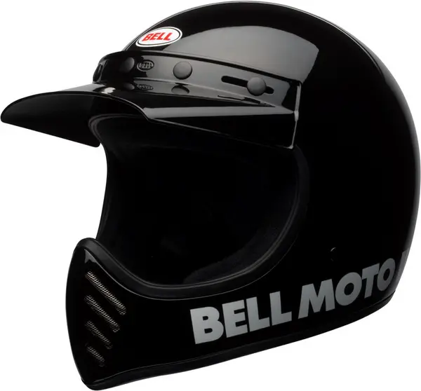 Bell Moto-3 Classic Solid Gloss Black Full Face Helmet 2XL