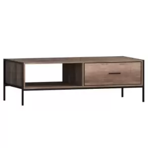 FWStyle 1 Drawer Loft Industrial Storage Coffee Table