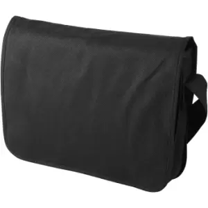 Bullet Mission Non Woven Shoulder Bag (36 x 8.5 x 30 cm) (Solid Black)