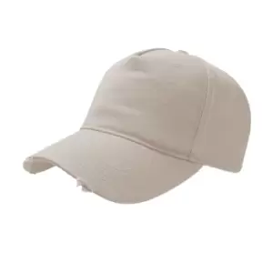 Atlantis Cargo Weathered Visor 5 Panel Cap (Pack of 2) (One Size) (Stone)