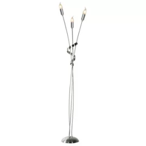 Linea Verdace Multi Arm Floor Lamp Satin Nickel