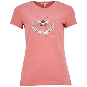 Barbour Womens Bowland Tee Dusty Pink 12