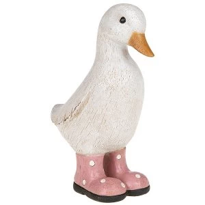 David's Baby Polka Dot Duck Pink Ornament