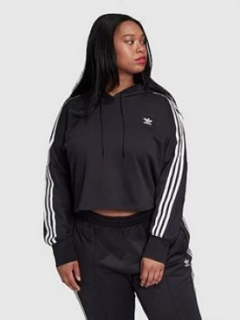 Adidas Originals Plus Cropped Hoodie - Black