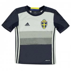 adidas Euro 2016 Sweden Away Jersey Junior Boys - Navy/White