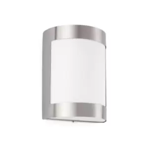 Cela 1 Light Outdoor Wall Light Matt Nickel IP54, E27