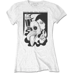 Bring Me The Horizon - Plague Womens Medium T-Shirt - White