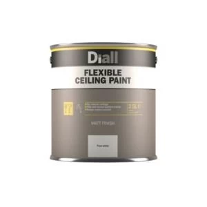 Diall Pure white Matt Emulsion Paint 2.5L