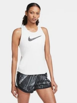 Nike Running Swoosh Tank - White