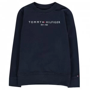 Tommy Hilfiger Junior Boys Essentials Crew Neck Sweatshirt - Navy C87