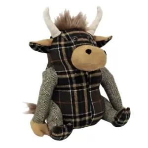 Highland Cow Novelty Door Stop Brown