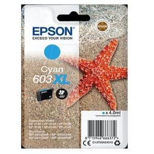 Epson Starfish 603XL Cyan Ink Cartridge