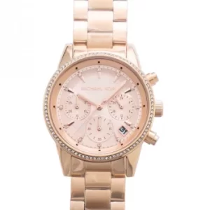 Ritz Rose Gold-tone Dial Ladies Watch