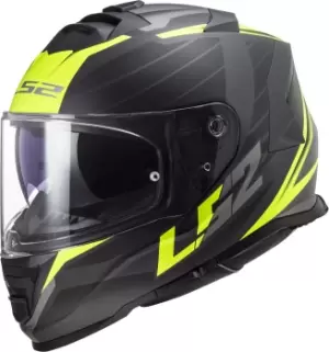 LS2 FF800 Storm Nerve Helmet, black-yellow, Size S, black-yellow, Size S