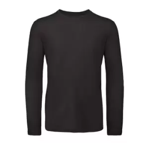 B&C Mens Inspire Long Sleeve Tee (3XL) (Black)