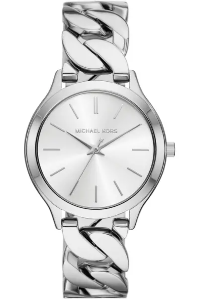 Michael Kors Ladies Michael Kors Runway Three-Hand Stainless Steel Watch MK7474