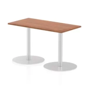 Italia Poseur Table Rectangle 1200/600 Top 725 High Walnut