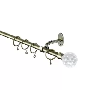 Homemaker 110-300cm Extendable Brass Curtain Pole