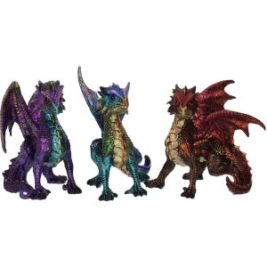 Scaled Squad Pack Of 3 Dragon Figures