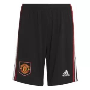 adidas Manchester United FC Away Shorts 2022 2023 Junior Boys - Black