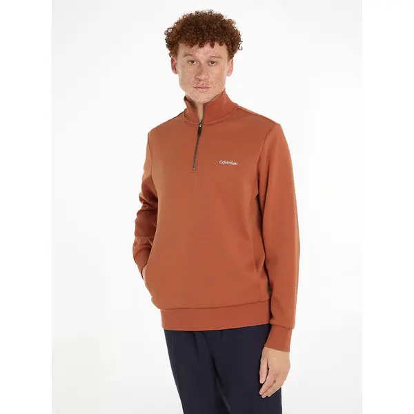 Calvin Klein Micro Logo Repreve Q-Zip - Red S