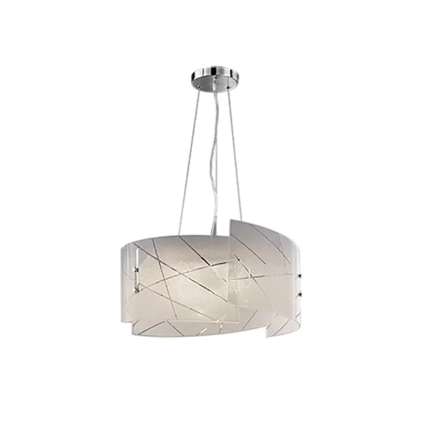 Sandrina Modern 3 Light Cylindrical Pendant Ceiling Light White