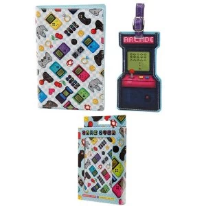 Game Over Passport Holder and Luggage Tag Set