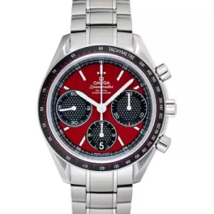 Speedmaster Racing Co-Axial Chronograph 40mm Red Dial stainless steel Mens Watch