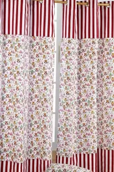 Owls Printed Ready Made Eyelet Curtain Pair