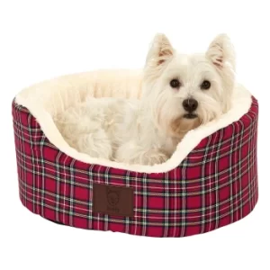 Bunty Red Heritage Dog Bed Red