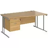 Dams International Wave Desk MC16WRP2SO 1,600 x 725 x 800 - 990 mm