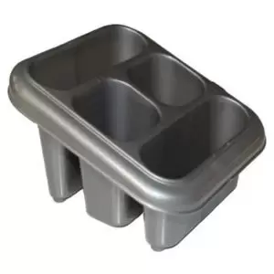 Tontarelli Silver Effect Cutlery Drainer, (W)165mm