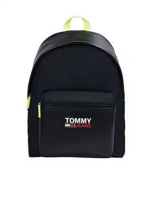 Tommy Jeans Mens Campus Twist Dome Backpack - Black