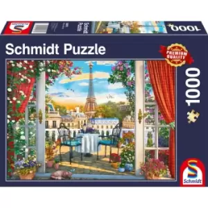 Schmidt A Terrace in Paris 1000 Piece Jigsaw Puzzle