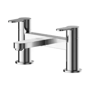 Nuie Arvan Deck Mounted Bath Filler - Chrome