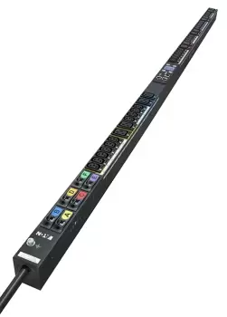 EMIB34 - Metered - 0U - Three-phase - Rackmount - Vertical - Black