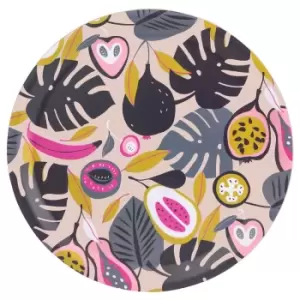 Summerhouse Guatemala Tropical Fruit Large Round Tray