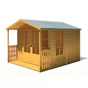 Shire Delmora 8 x 10ft Summerhouse Including Verandah - Garden & Outdoor