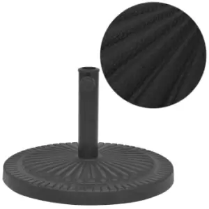 Vidaxl Parasol Base Resin Round Black 14Kg