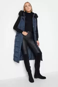 Tall Hooded Midi Gilet