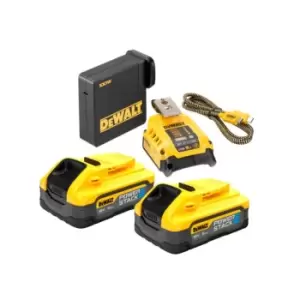 DEWALT USB-C Powerstack Starter Kit 18V 2 x 5.0Ah Li-ion