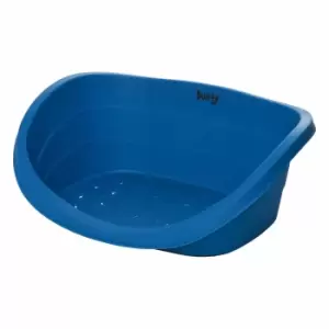 Bunty Armadillo Small Plastic Dog Bed - Blue