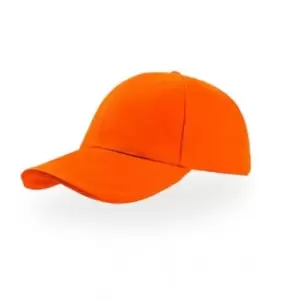 Atlantis Liberty Sandwich Heavy Brush Cotton 6 Panel Cap (One Size) (Orange/Orange)