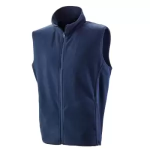 Result Core Mens Micro Fleece Gilet (S) (Navy)