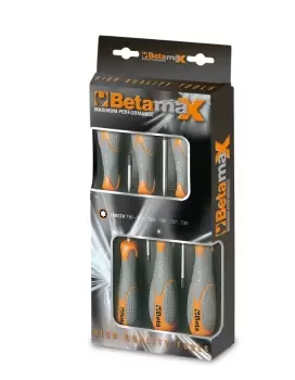 Beta Tools 1297 TX/D6 6pc Beta MAX Torx Screwdriver Set T10 to T30