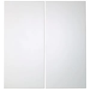 IT Kitchens Santini Gloss White Slab Corner base door W925mm Set of 2