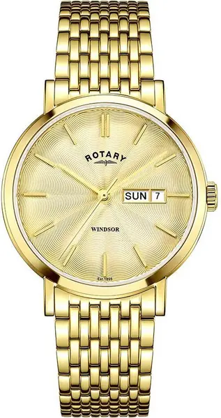 Rotary Watch Windsor Mens - Gold RTY-569