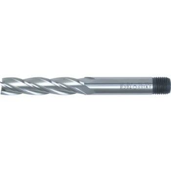 20.00MM Series 37 HSS-Co 8% 4 Flute Threaded Shank Long Series End Mil - Swisstech