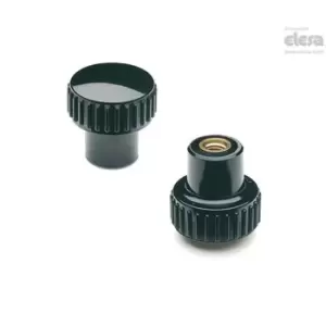 ELESA Knurled grip knob-B.259/25 B-M6